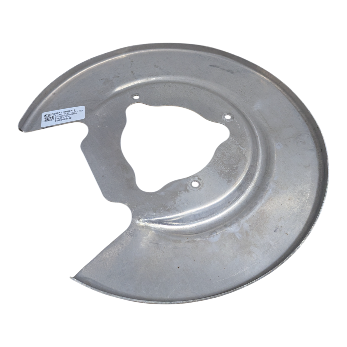 Used Tesla Model 3 / Model Y Rear Brake Shield- Base- Left Hand- Mando OEM 1344661-00-A