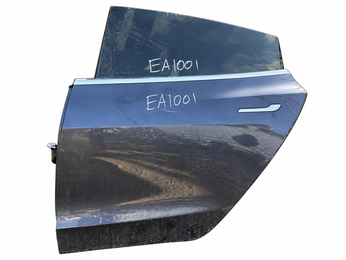 2020 Tesla Model 3 Rear Left Door Assembly Grey – OEM 1081441-E0-C – Stock EA1001