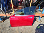 Used 2020 Tesla Model 3 front left door assembly red — part view 3; Elite stock EA1119