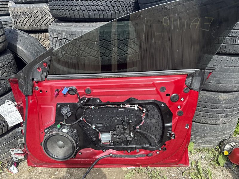 Used 2020 Tesla Model 3 front right door assembly red — part view 2; Elite stock EA1119