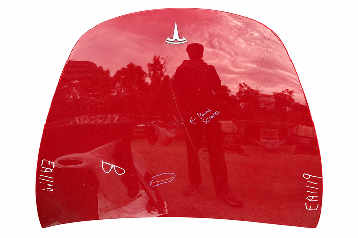 2020 Tesla Model 3 Hood Red – Ref 1081390-E0-C – Stock EA1119