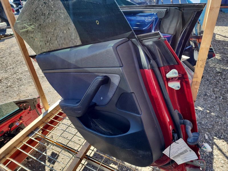 Used 2020 Tesla Model 3 rear left door red, original condition view 2; Elite EA1119
