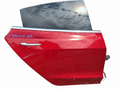 Used Model 3 rear right door red EA1119; white-background edit, original condition retained
