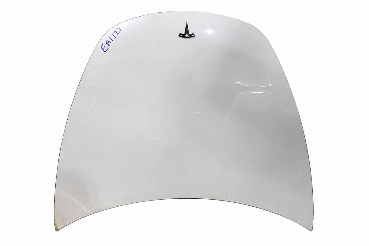2019 Tesla Model 3 Hood White – Ref 1081390-E0-B – Stock EA1127; white background with standard margins; actual condition retained
