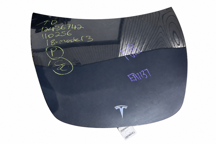 2018 Tesla Model 3 Hood Grey – Ref 1081390-E0-B – Stock EA1137