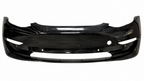 2021 Tesla Model 3 Front Bumper Cover – Black – Stock W0043 – white background actual used part; see original condition photos